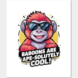 Baron Baboon Shades: Baboon Are Cool Posters and Art